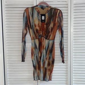 Brenda Mesh mini dress